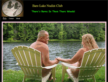 Tablet Screenshot of barelakenudistclub.com